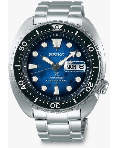 Seiko Srpe39k1 Prospex Save The Ocean Automatic Day Date Bracelet Strap Watch - Multicolour