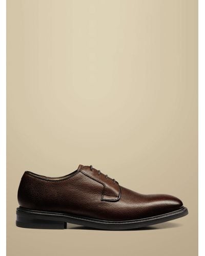 Charles Tyrwhitt Grain Leather Derby Shoes - Natural