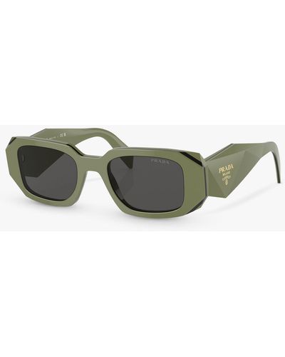 Prada Pr 17ws Rectangular Sunglasses - Grey
