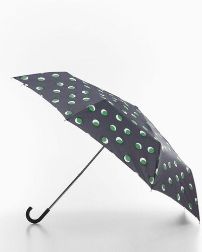 Mango Moon Folding Umbrella - Metallic