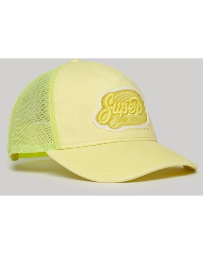 Superdry Logo Mesh Baseball Cap - Yellow
