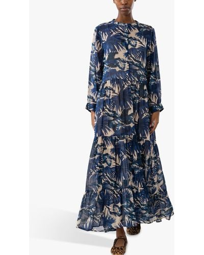 Lolly's Laundry Nee Long Sleeve Maxi Dress - Blue