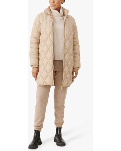 Part Two Olilas Mid Length Quilted Jacket - Natural