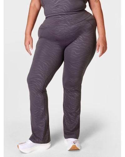 Sweaty Betty Super Soft 30 Flare Yoga Trousers, Black at John Lewis &  Partners