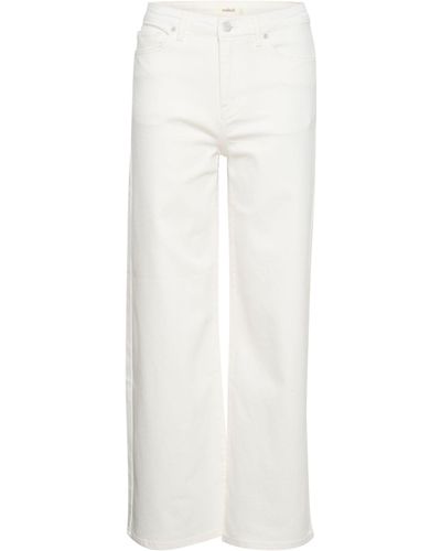 Soaked In Luxury Vanessa Wide Leg High Waist Jeans - White