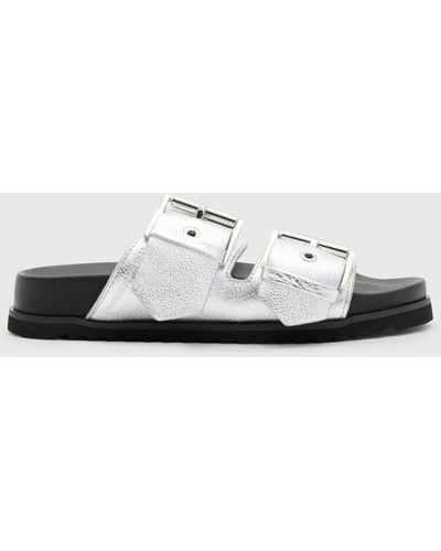 AllSaints Sian Footbed Sandals - White