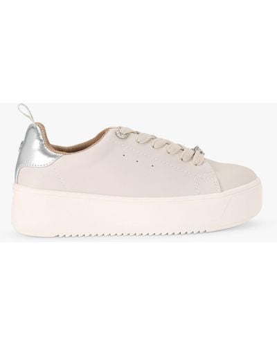 KG by Kurt Geiger Lighter Lace Up Trainers - Natural