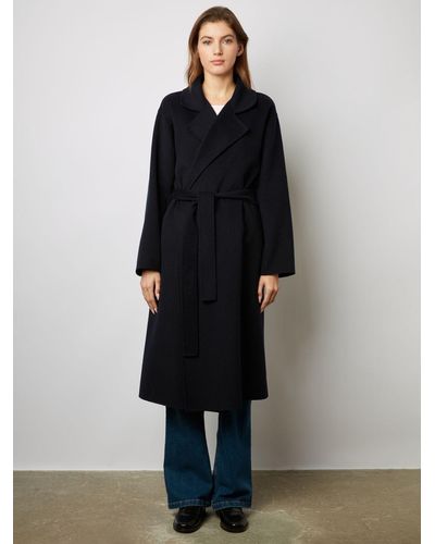 Gerard Darel Neissa Wool Blend Coat - Black