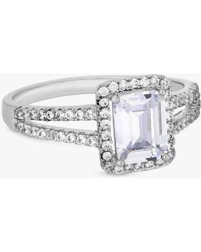 Jon Richard Crystal Pave Ring - White