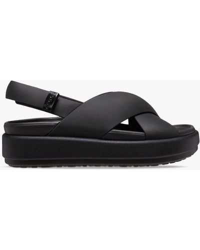 Crocs™ Brooklyn Luxe X-strap Sandals - Black
