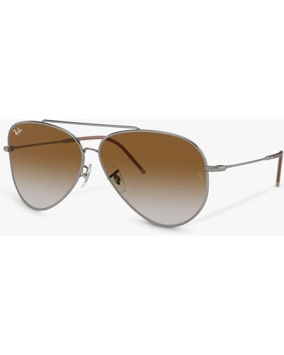 Ray-Ban Rbr0101s Aviator Reverse Sunglasses - Natural