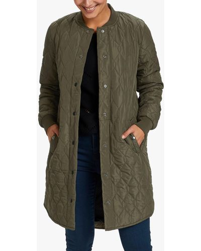 Kaffe Shally Quilted Coat - Green