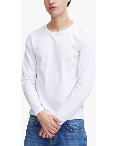 Casual Friday Theo Long Sleeve Basic T-shirt - White