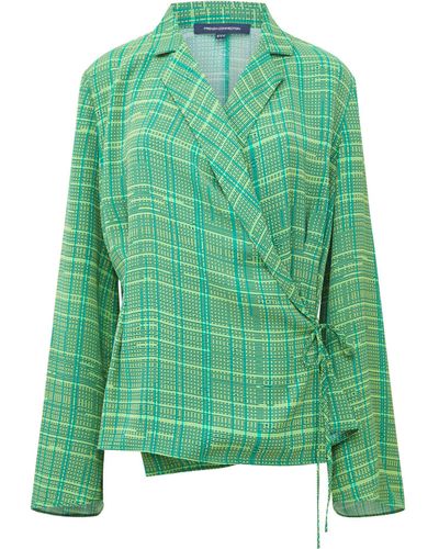 French Connection Carmen Crepe Top - Green