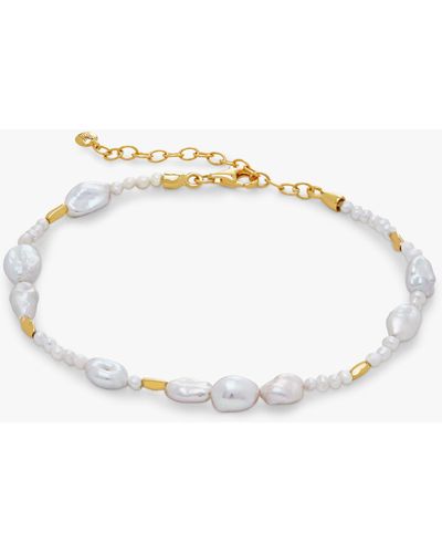 Monica Vinader Keshi Scatter Pearl Bracelet - Natural