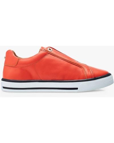 Moda In Pelle Bennii Slip-on Leather Trainers - Red