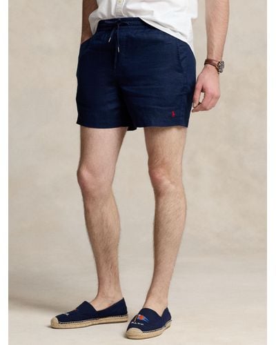 Ralph Lauren Polo Prepseter Linen Shorts - Blue