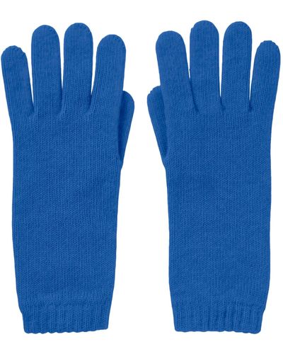 Johnstons of Elgin Cashmere Gloves - Blue