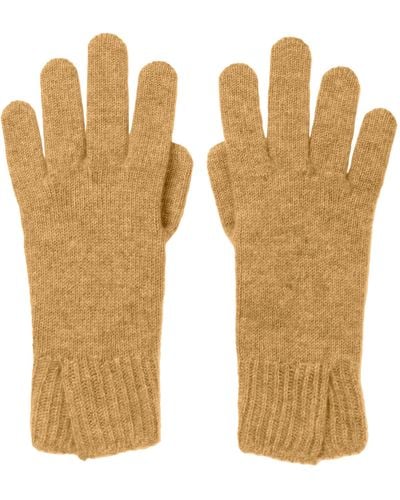 Johnstons of Elgin Split Cuff Cashmere Gloves - White