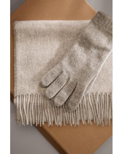Johnstons of Elgin Cashmere Accessories Gift Set - Brown