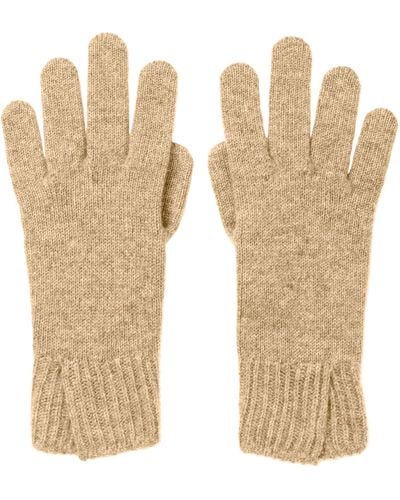 Johnstons of Elgin Split Cuff Cashmere Gloves - White