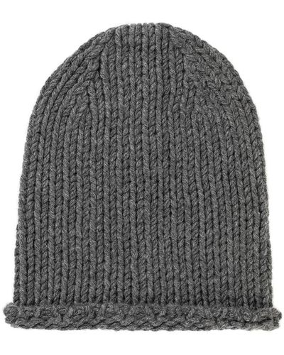 Johnstons of Elgin Mid Luxe Chunky Cashmere Hat - Grey