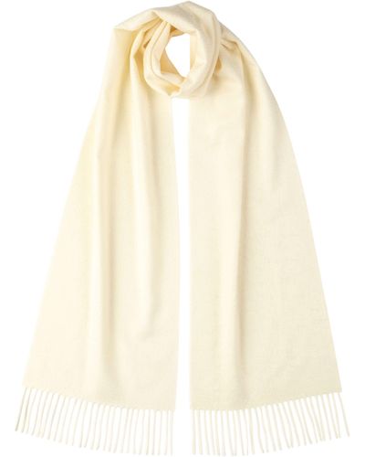 Johnstons of Elgin Cashmere Scarf - White