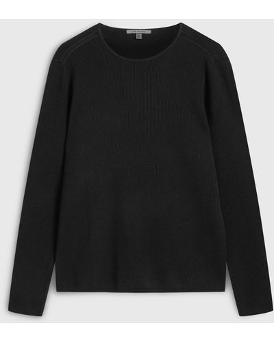 John Varvatos Leira Crewneck Sweater - Black
