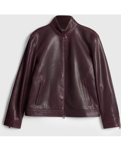 John Varvatos Blake Racer Jacket - Brown