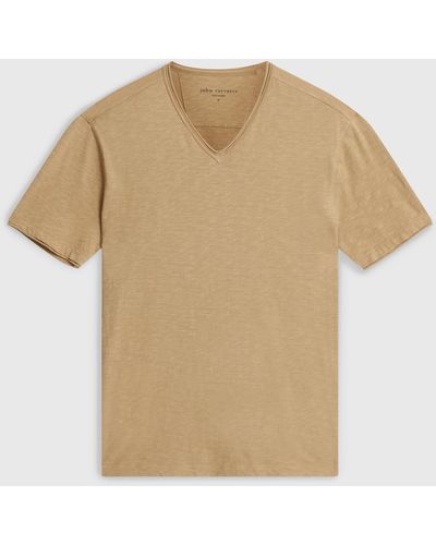 John Varvatos Miles V-neck - Natural