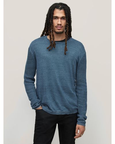 John Varvatos Moore Crew Neck Sweater - Blue