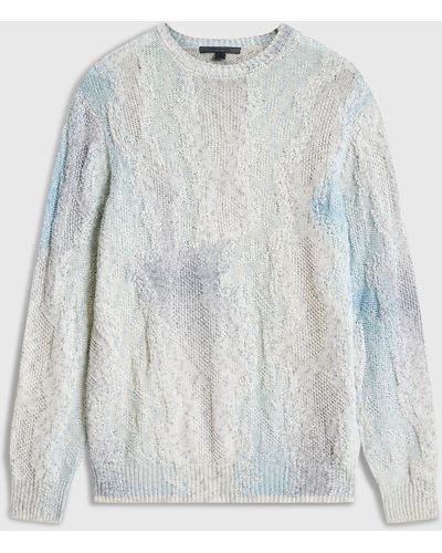 John Varvatos Manon Crewneck Jumper - Blue