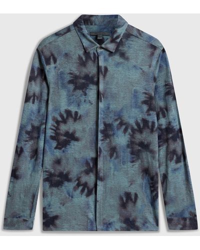 John Varvatos Camellia Shirt - Blue