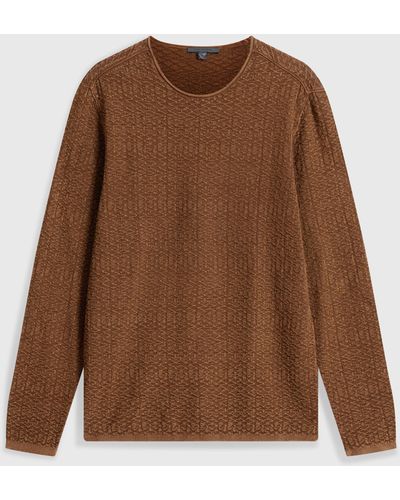 John Varvatos Riley Crewneck Sweater - Brown