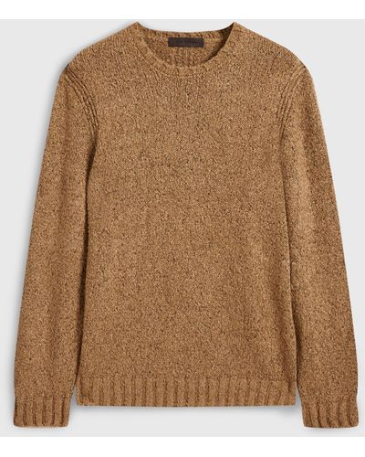 John Varvatos Mafra Crewneck Sweater - Natural