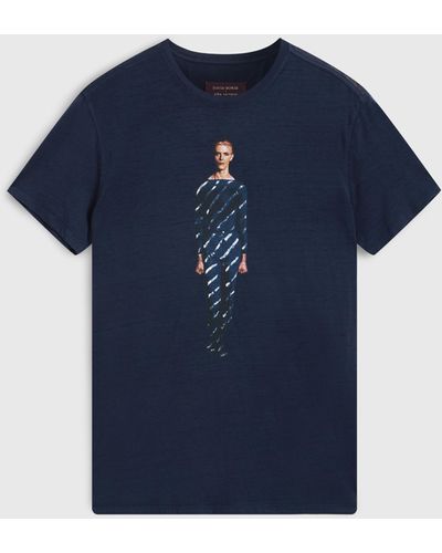 John Varvatos Bowie Blue Tee