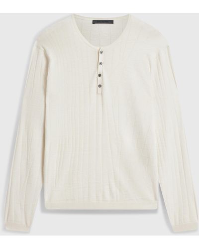 John Varvatos Ivora Henley - White