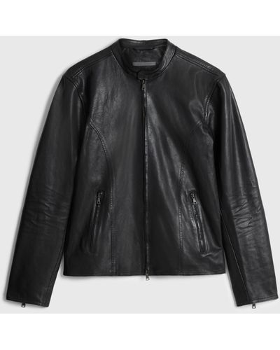 John Varvatos Baxter Moto Jacket - Black