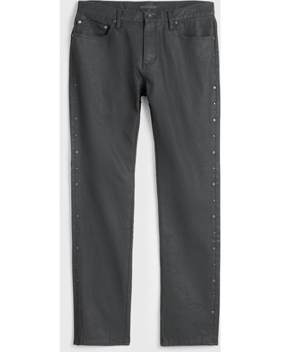 John Varvatos Dante Studded Jeans - Gray