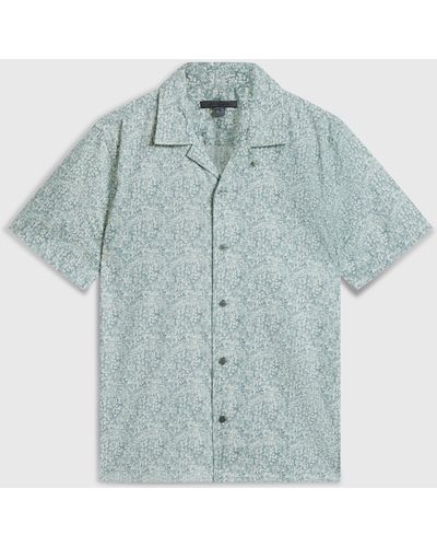 John Varvatos Danny Camp Shirt - Blue