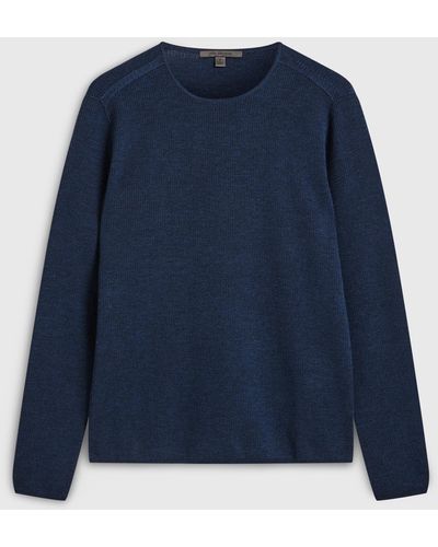 John Varvatos Leira Crewneck Sweater - Blue
