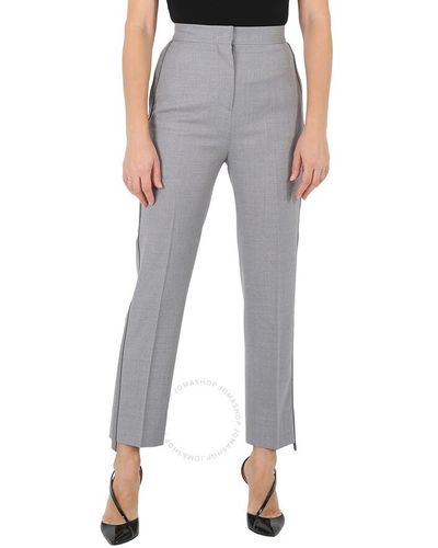 Burberry Slim Wool Trousers - Grey