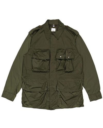 Burberry Dark Olive Thornham Nylon Field Jacket - Green