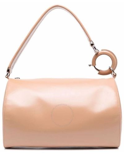 Burberry Small Rhombi Leather Shoulder Bag - Pink