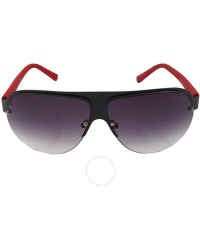 Guess Factory Smoke Gradient Pilot Sunglasses Gf0148 02b 64 - Blue