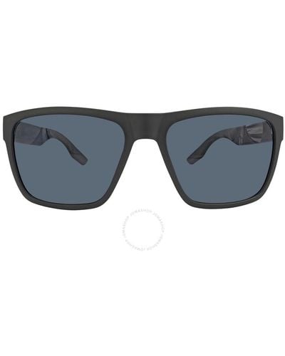 Costa Del Mar Paunch Xl Gray Polarized Polycarbonate Square Sunglasses 6s9050 905003 59