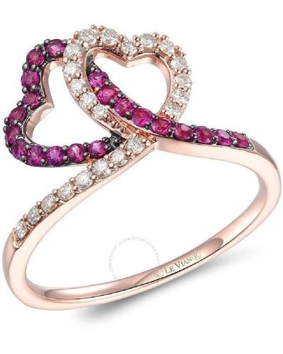 Le Vian Passion Ruby Rings Set - Pink
