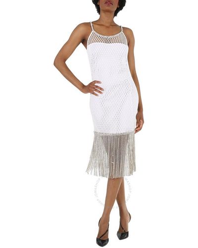 Burberry Osanna Fishnet Dress - White