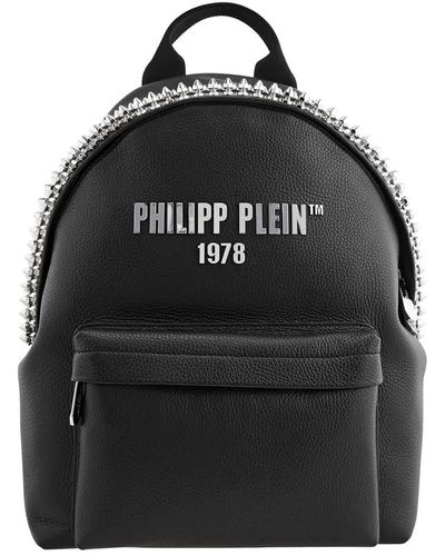 Philipp Plein Elk Print Leather Pp1978 Backpack - Black