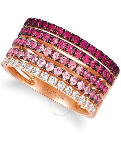 Le Vian Strawberry Balayage Collection Rings Set - Red
